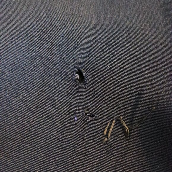 Vintage Louis Goldstein 1950s Wool Coat Navy Open Front Modern Size M to L - Picture 11 of 12